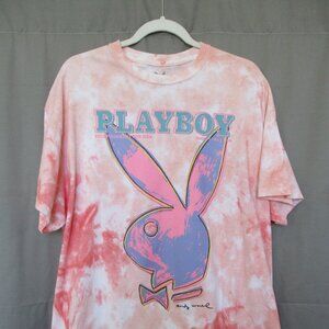 Men's Playboy Andy Warhol Tie Dye Shirt Size Large Awesome Condition!